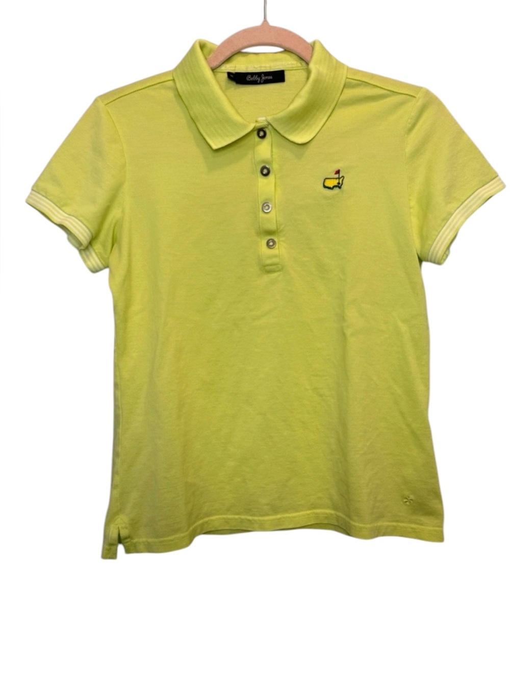 Bobby Jones Masters Golf Polo Shirt Neon Women's Medium 100% Cotton